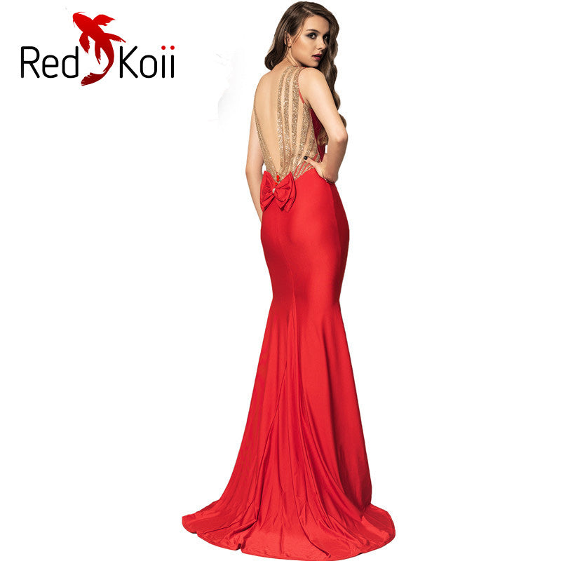Backless Gown Dress, Long Skirt