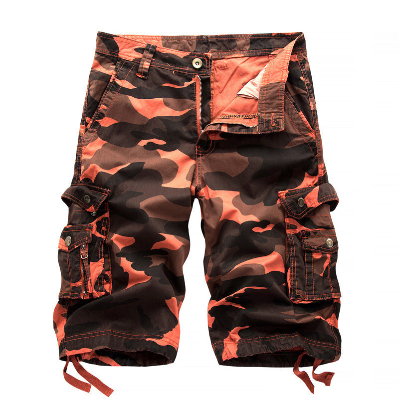 Loose Casual Straight Fit Camouflage Shorts