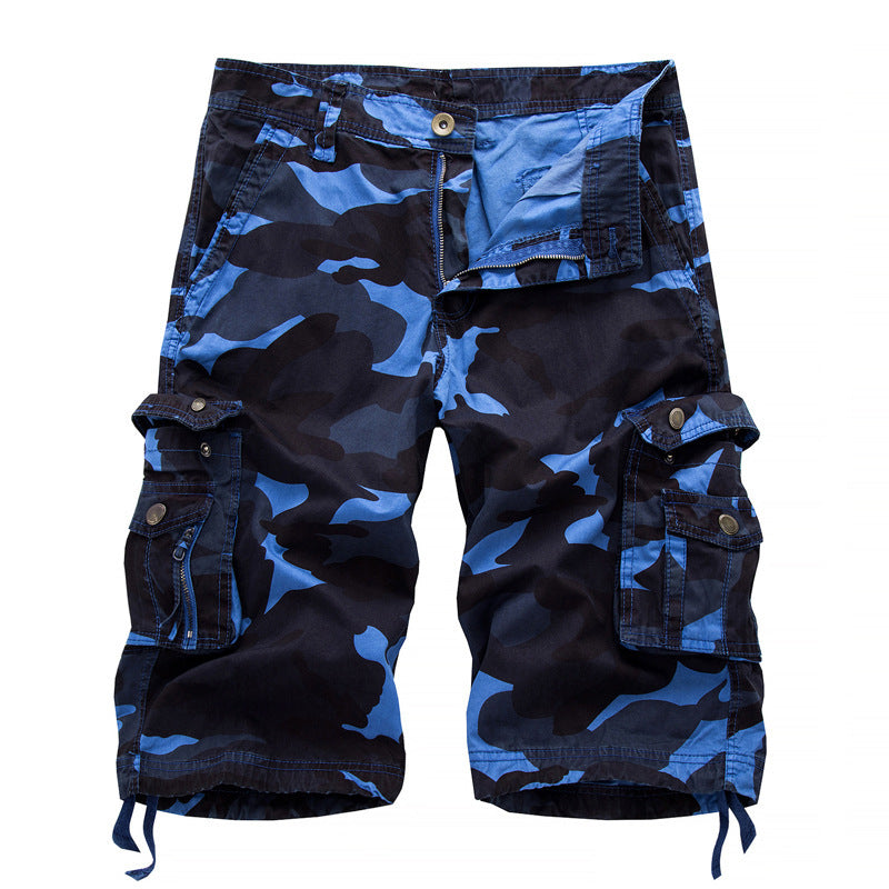 Loose Casual Straight Fit Camouflage Shorts