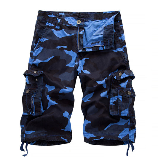 Loose Casual Straight Fit Camouflage Shorts